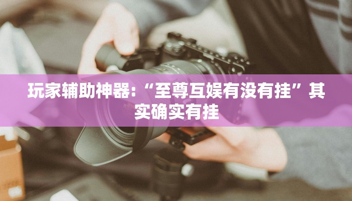 玩家辅助神器:“至尊互娱有没有挂”其实确实有挂 玩家辅助神器:“至尊互娱有没有挂”其实确实有挂