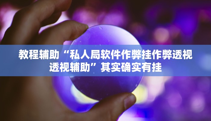 教程辅助“私人局软件作弊挂作弊透视透视辅助”其实确实有挂