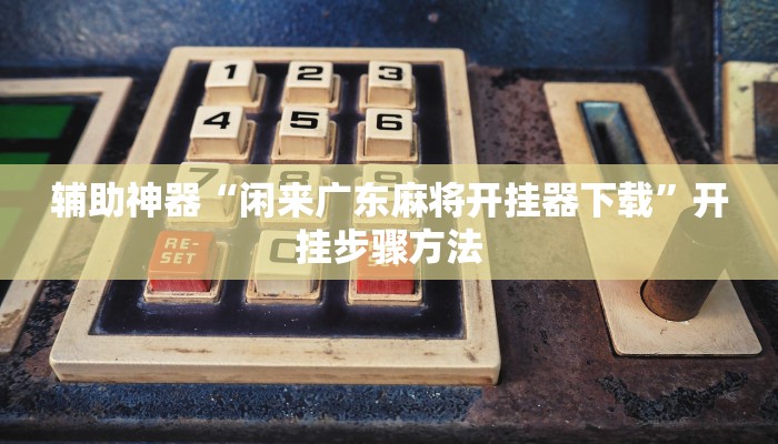 辅助神器“闲来广东麻将开挂器下载”开挂步骤方法