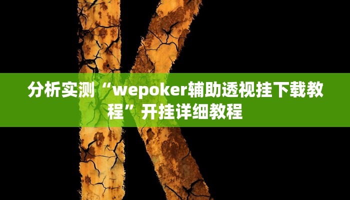 分析实测“wepoker辅助透视挂下载教程”开挂详细教程 分析实测“wepoker辅助透视挂下载教程”开挂详细教程