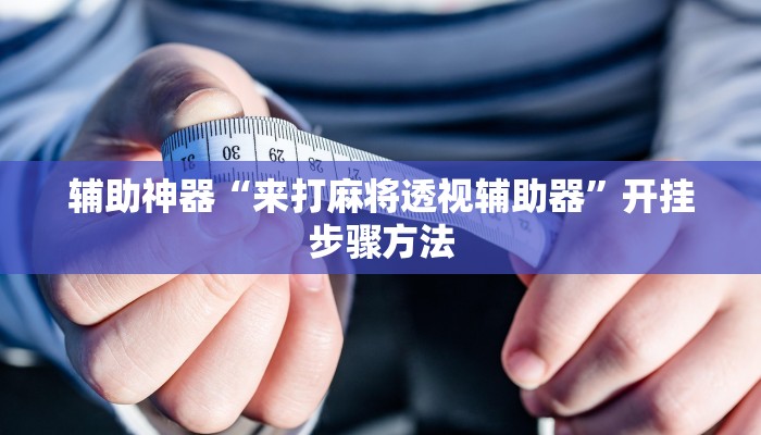 辅助神器“来打麻将透视辅助器”开挂步骤方法