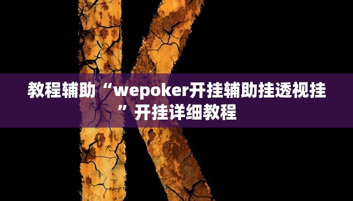 教程辅助“wepoker开挂辅助挂透视挂”开挂详细教程 教程辅助“wepoker开挂辅助挂透视挂”开挂详细教程