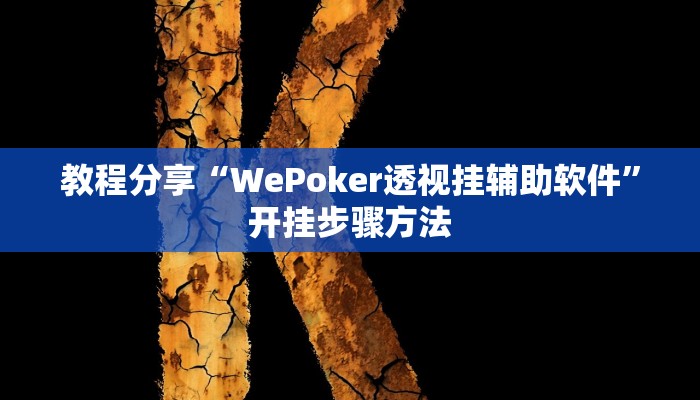 教程分享“WePoker透视挂辅助软件”开挂步骤方法