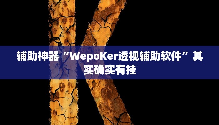 辅助神器“WepoKer透视辅助软件”其实确实有挂 辅助神器“WepoKer透视辅助软件”其实确实有挂